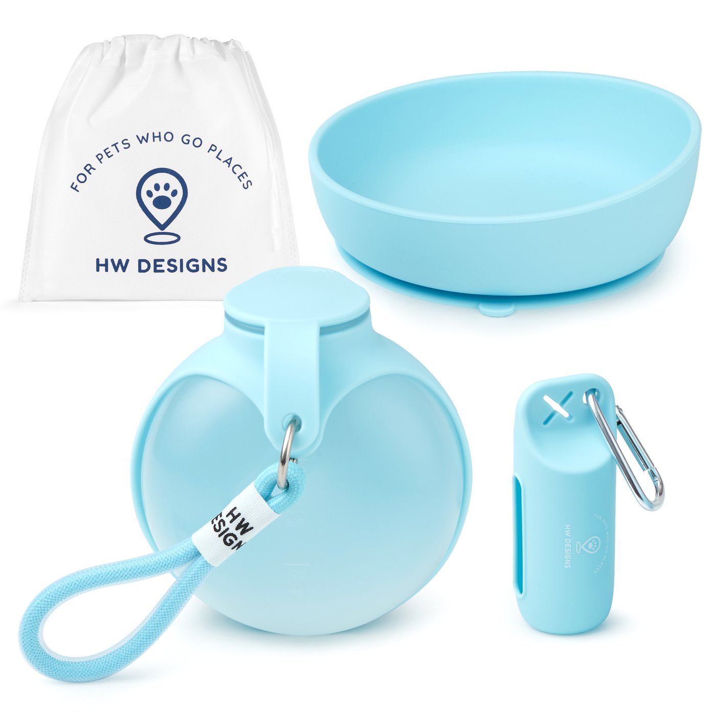 HWD-PTS01 Dog Travel Set in Blue